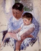 Mother and her child Mary Cassatt
